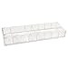 russell+hazel Acrylic Compartment Bloc, 12” x 4”, 3 Moveable Dividers, 1 Count, 98141