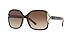Sunglass Hut Collection Woman Sunglasses Striped Havana Frame, Gradient Brown Lenses, 58MM