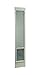 Ideal Pet Products Aluminum Pet Patio Door, Adjustable Height 77-5/8' to 80-3/8', 10-1/2' x 15' Flap Size, White