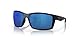 Costa Del Mar Man Sunglasses Blackout Frame, Blue Mirror Lenses, 64MM