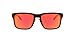 Oakley OO9102 Holbrook Sunglasses, Matte Black/Prizm Ruby Lens, 57mm