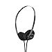 Koss KPH40 Utility On-Ear Headphones, Detachable Interchangeable Cord System, Retro Style, Ultra Lightweight Design (Stealth Black)