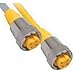 RKM 40-1M Cordset, 7/8-16UN Female Straight, 4 Wire, 1 Meter, PVC, Yellow, U2041