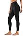 CRZ YOGA Womens Naked Feeling Workout 7/8 Yoga Leggings - 25 Inches High Waist Tight Pants Black Small