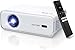 Aurzen EAZZE D1 Smart Projector with WiFi and Bluetooth, Netflix-Officially-Licensed, Auto Focus & Keystone, DoIby Audio, Zoom, Native 1080P Movie, Portable Outdoor Mini Projector, White