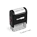 ExcelMark Custom One Line Stamp - Name Stamps Self Inking Personalized (Small)