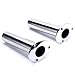 Amarine Made (Set of 2) Heavy Duty Stainless Steel 316 Deluxe Rod Holders with Drain, Flush Mount Fishing Rod Pole Holders, 15 Degree