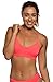 JOLYN Mara Bikini Top - Fixed Back Women's Athletic Swimsuit Top, Full Coverage Sport Bathing Suit Top for Competitive Swimming, Water Polo, Lifeguarding, Paddling, Hot Pink, Medium