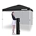 OASISHOME Pop-up Portable Outdoor Canopy Tent 10'x10' Instant Gazebo, with 1 Sidewall, Carry Bag, Stakes, Ropes, for Outdoor/Beach/Patio/Wedding Parties and Commercial Events