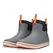 LaCrosse 6' Alpha Deck Boots for Men Featuring Waterproof Rubber, Quick-Drying Mesh, and Slip-Resistant Outsole, Gray/Orange - 11 M