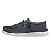 Hey Dude Men's Wally Stretch Blue Size 12 | Men’s Shoes | Men's Lace Up Loafers | Comfortable & Light-Weight