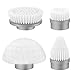 LABIGO Brush Head 4 Pack, Replaceable Brush Heads for Spin Scrubber, Cordless Spin Scrubber Power Cleaning Brush for Bathroom Floor