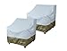 [monsoon] Patio Chair Cover Waterproof Outdoor Lawn Patio Furniture Chair Cover (32') - 2-Pack