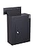 Protex WDC-160 BLACK Wall/Door Through Drop Box,for keys, car remotes, cash, checks and envelopes, Metal baffle, Pre-drilled mounting holes,double steel door, With Adjustable Chute