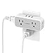 Surge Protector Outlet Extender, TESSAN Multi Plug Outlet Splitter with 4 Electrical Outlets 3 USB Ports, Multiple Plug Mini Wall Expander for Home Bathroom Office Dorm Room Essentials