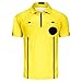 CUTIEHON Soccer Referee Jersey, Short Sleeve Official Pro Referee Shirt, Featuring a Badge Holder & Pockets Yellow