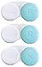 RHUI Contact Lens Cases for Travel, Daliy Use-3 Pcs Light Blue