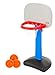 Little Tikes Easy Score Basketball Set, Blue, 3 Balls - Amazon Exclusive, 23.75 x 22 x 61 inches