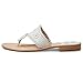 Jack Rogers Palm Beach Sandal for Women - Slip on Style, Leather Lining and Insole and Stacked Wooden Heel White/White 9 M