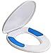 Mayfair 1870FZ 000 TruComfort Toilet Seat with Inserts Provides Comfort and Relieves Pressure Points, Elongated, White
