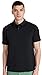 Rhone Delta Pique Mens Polo, Golf Shirts for Men, Anti Odor, Moisture Wicking Lightweight Polo Shirts for Men with Self-Cooling Fabric Black Small