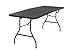 COSCO Molded Folding Banquet Table w/Handle, 6ft, Black