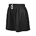 Augusta Sportswear Ladies' Wicking Mesh Performance Workout Running Shorts, Black, Small