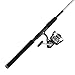 PENN 7’ Pursuit IV 2-Piece Fishing Rod and Reel (Size 4000) Inshore Spinning Combos, 7’, 2 Graphite Composite Fishing Rod with 5 Reel, Durable and Lightweight, Black/Silver