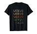 Love Heart Lexus Tee Grunge/Vintage Style Black Lexus T-Shirt