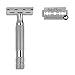 ROCKWELL RAZORS 2C Razor with 5 Blades, 6 Piece Set, White Chrome | 2 Adjustable Shave Settings = TWO razors for the cost of ONE