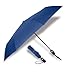 Windproof'TEFLON' Coated Travel Umbrella - Auto Open/Close - Travel Stylish Lightweight Design for Women/Men (Navy Blue)