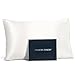 Fishers Finery 25mm 100% Pure Mulberry Silk Pillowcase, Good Housekeeping Winner (White, Queen)