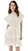 Scotch & Soda Women's Mini Dress with Broderie, White, S