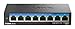 D-Link 8-Port 2.5GB Unmanaged Gaming Switch with 8 x 2.5G - Multi-Gig, Network, Fanless, Plug & Play (DMS-108),Black