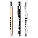 CAVN Pen Lights for Nurses, 3-Pack Reusable Medical Penlights with Pupil Gauge for Nursing Doctor Students White Light, Nurse Gifts, Black/White/Rose Gold