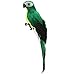 LWINGFLYER Artificial Parrot Life Size Artificial Simulation Foam Feather Parrot Macaw Bird for Costume Shoulder Ornament Modern Home Garden Party Decoration (9.8inch/25cm, Green)