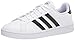 adidas Women's Grand Court Shoe, White/Black/White, 8