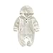 Ynibbim Winter Newborn Baby Boy Girl Solid Romper Unisex Infants Fall Hooded Outfit Clothes Knit Cotton Jumpsuits