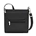 Travelon Anti-Theft Classic Mini Shoulder Bag, Black, One Size, 8.5 x 8.5 x 2