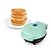 DASH Mini Waffle Maker - 4” Waffle Mold, Nonstick Waffle Iron with Quick Heat-Up, PTFE Nonstick Surface - Perfect Mini Waffle Maker for Kids and Families, Just Add Batter (Aqua)