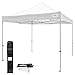 Caravan Canopy TitanShade 10 by 10 Foot Steel Frame Straight Leg Portable Instant Outdoor Canopy for Sun Shade, Beach and Tailgate Essentials, White