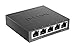 D-Link Ethernet Switch, 5 Port Gigabit Unmanaged Metal Desktop Plug and Play Compact (DGS-105),Black