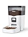 Ymiko Automatic Cat Feeder, Automatic Cat Food Dispenser with Freshness-Preserving Function and Voice Recorder, Timed Dry Food Feeder for Cats, 1-4 Meals Per Day, Granary Style Pet Feeder for Cats