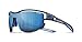 Julbo Aero Performance Sunglasses, Translucent Gray/Blue Frame - Spectron 3 Smoke Lens w/Multilayer Blue Mirror
