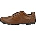 Geox Men's Edgeware 3 Leather Sneaker, Cognac, 44 Medium EU (11 US)