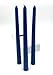 12' Unscented Solid Color Dripless Taper Candles (Set of 12) - Premium Quality Wax - Home Decor, Wedding, Parties and Special Occasions (Patriot Blue)