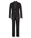 Calvin Klein Boys' 2-piece Formal Suit Set, Includes Single Breasted Jacket & Straight Leg Dress Pants With Belt Loops & Functional Pockets, Black, 14