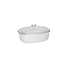 CorningWare 2-1/2-Quart Oval Casserole Dish with Glass Lid