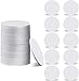 50 Pieces NFC Tags NFC 215 Card NFC Chip 215 Blank White PVC Coin Cards Compatible with Tagmo and NFC Enabled Mobile Phones and Devices, Round (30 mm/ 1.18 Inch)