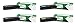 Lexmark C3210C0, C3210K0, C3210M0, C3210Y0 CMYK 4-Color Return Program Toner Cartridge Set for C3224, C3326, MC3224, MC3326